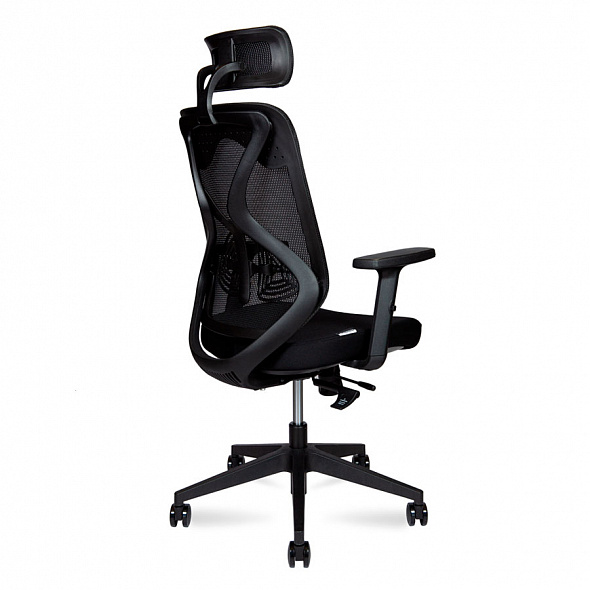 Кресло офисное Имидж black (черный пластик / черная сетка / черная ткань) YS-0817H