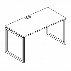Стол письменный на металлокаркасе QUATTRO - А4 Б4 001 БП