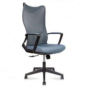 Кресло офисное Wave (черный пластик / серая сидушка / серая спинка) AM3-H(black)