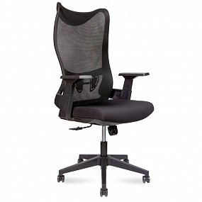 Кресло офисное Wave T (черный пластик / черная сетка / черная ткань) A3-M(black)