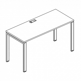 Стол письменный на металлокаркасе UNO - А4 Б1 001 БП