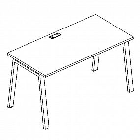 Стол письменный на металлокаркасе TRE - А4 Б3 011 БП