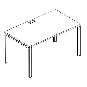 Стол письменный на металлокаркасе UNO - А4 Б1 025 БП
