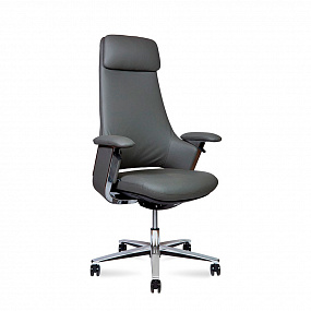 Кресло офисное York-1 (песочная кожа) CH-336A grey leather